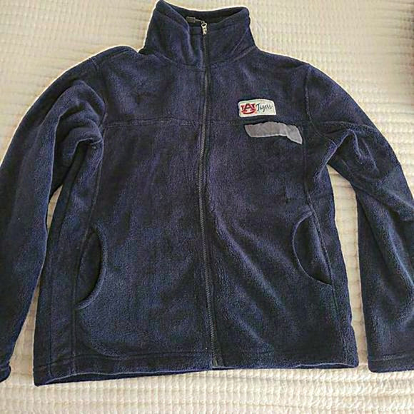 KA Knights Auburn Tigers Fleece Full Zip Jacket Sz‎ L - Picture 1 of 5